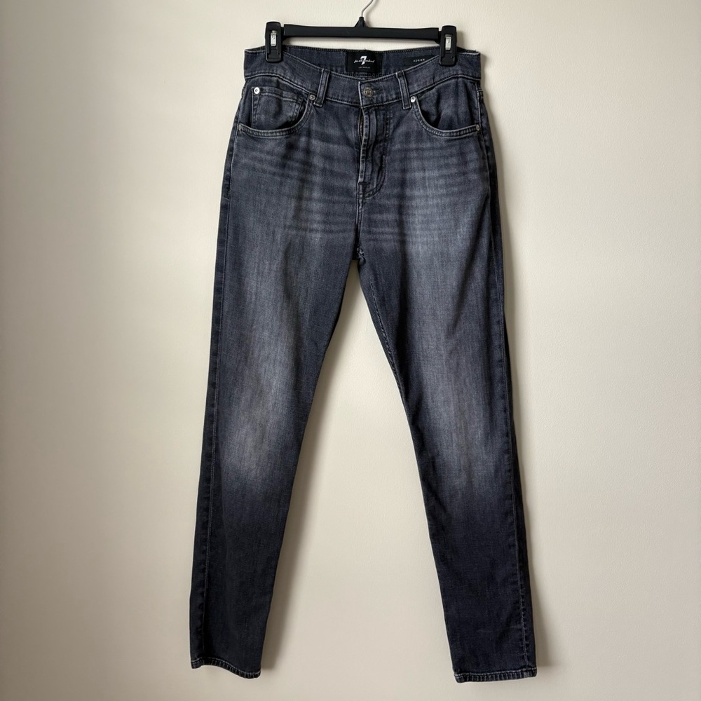 7 For All Mankind Gray Wash Denim Jeans Size 31